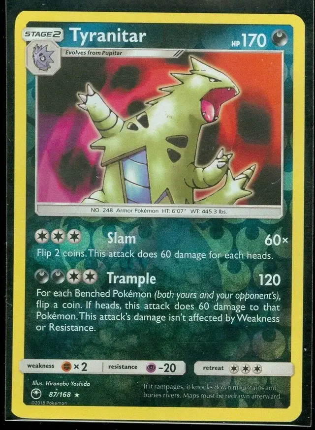 Tyranitar [Reverse Holo] - Pokemon Celestial Storm #87