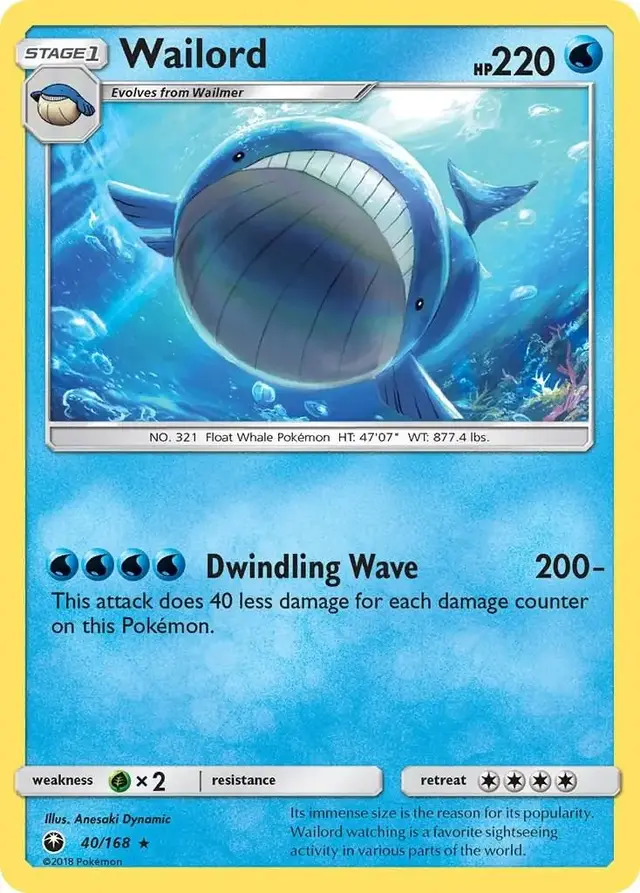 Wailord - Pokemon Celestial Storm #40
