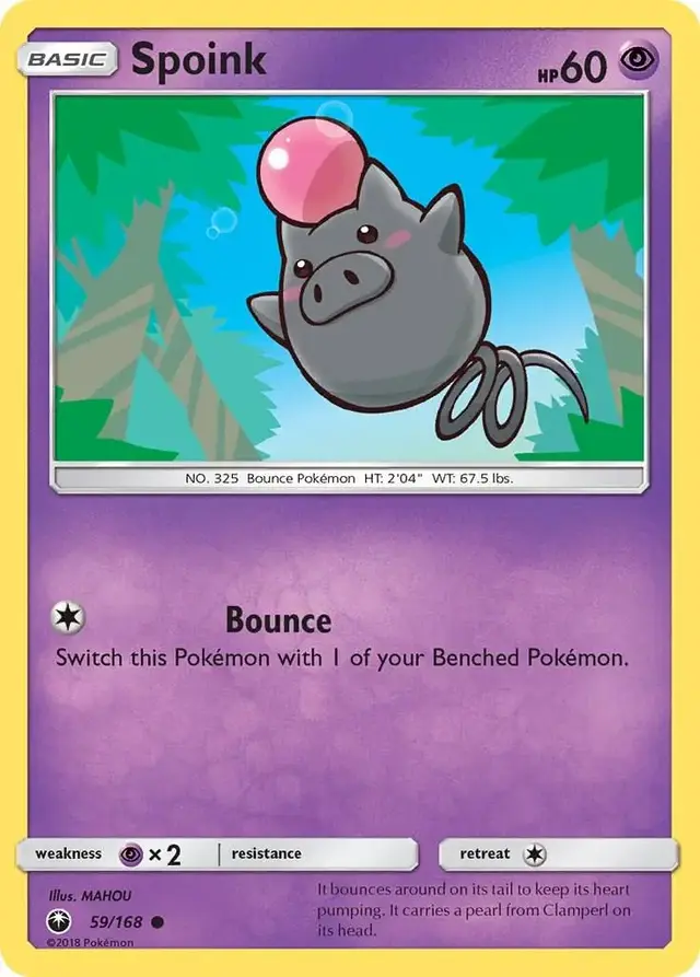 Spoink - Pokemon Celestial Storm #59