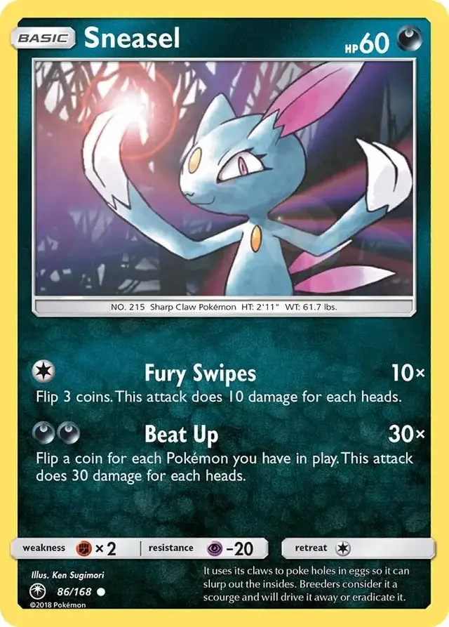 Sneasel - Pokemon Celestial Storm #86