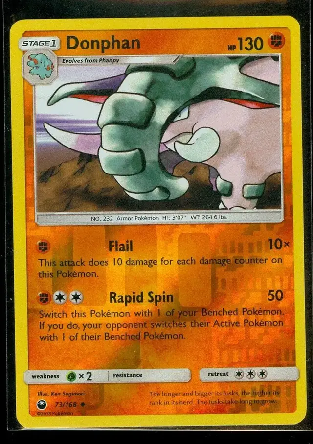 Donphan [Reverse Holo] - Pokemon Celestial Storm #73
