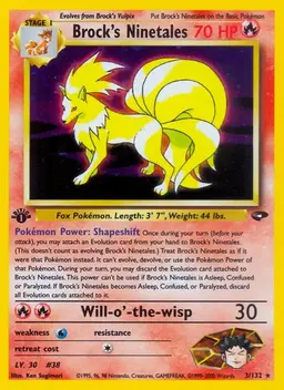 Brock's Ninetales [1st Edition] - Pokemon Gym Challenge