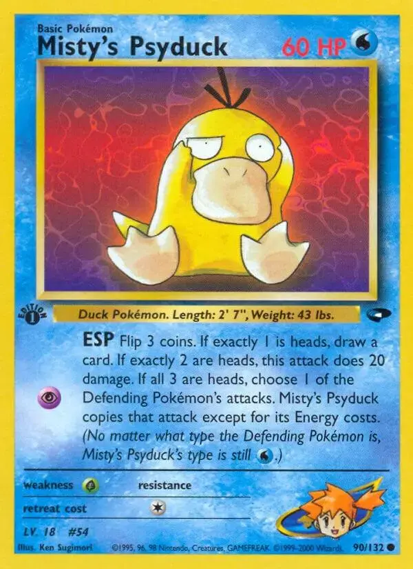 Misty's Psyduck [1st Edition] - Pokemon Gym Challenge #90
