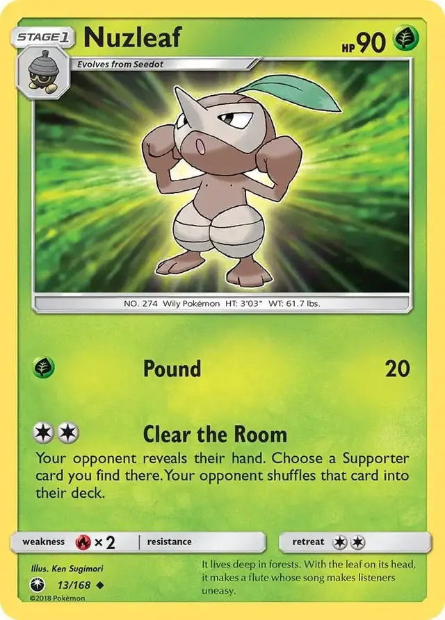 Nuzleaf - Pokemon Celestial Storm #13
