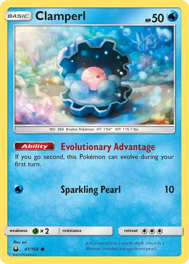 Clamperl - Pokemon Celestial Storm #41