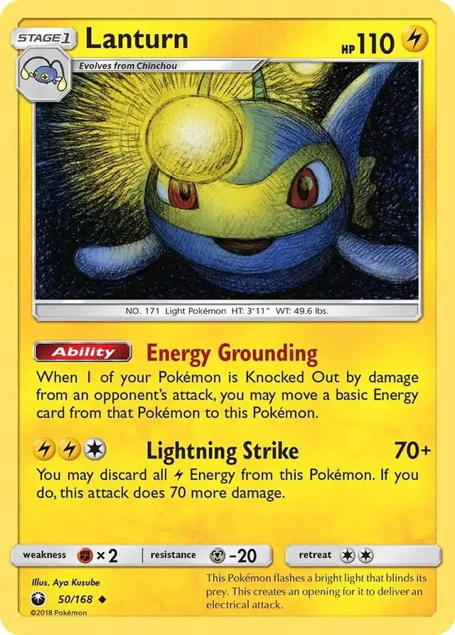 Lanturn - Pokemon Celestial Storm #50