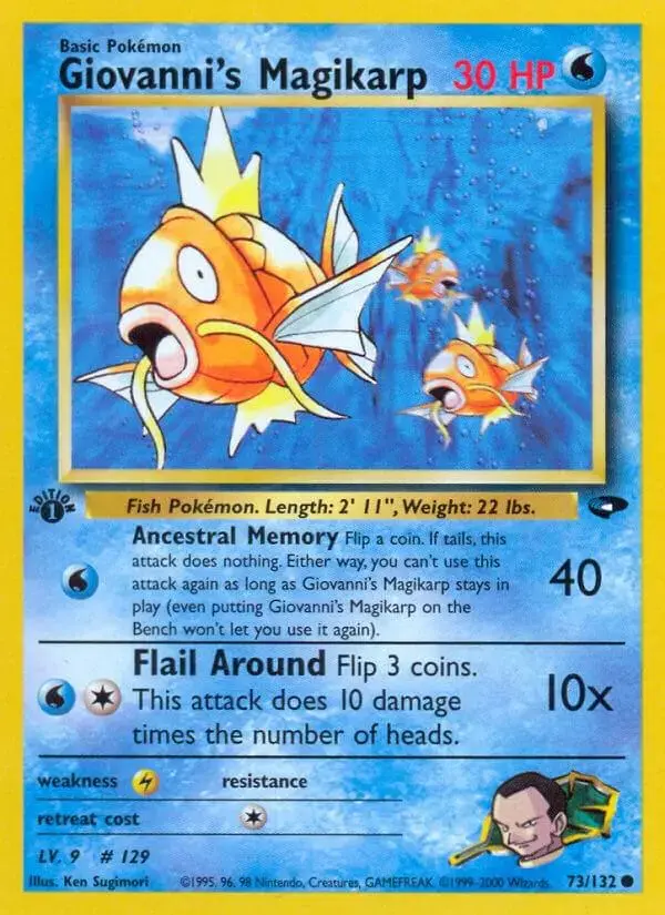 Giovanni's Magikarp [1st Edition] - Pokemon Gym Challenge #73
