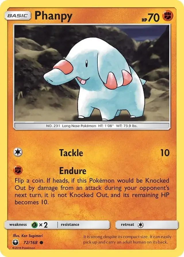 Phanpy - Pokemon Celestial Storm #72