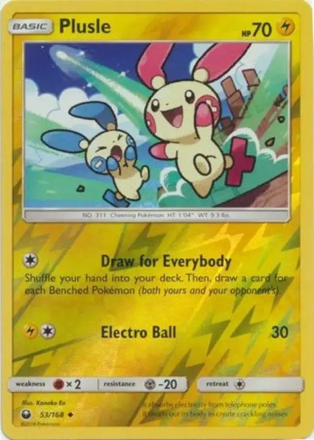 Plusle [Reverse Holo] - Pokemon Celestial Storm #53