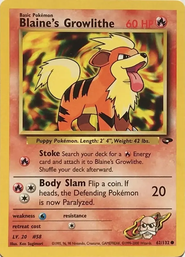 Blaine's Growlithe - Pokemon Gym Challenge #62