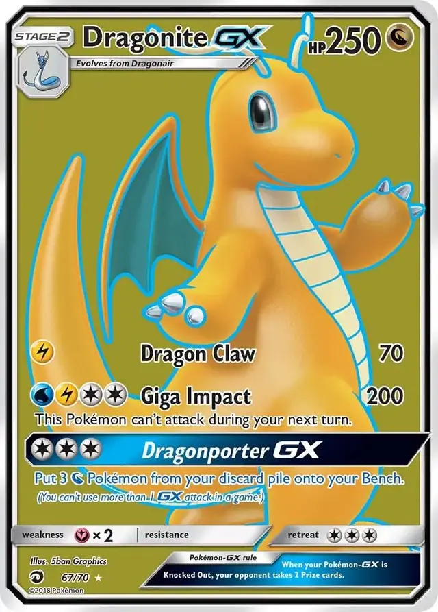 Dragonite GX - Pokemon Dragon Majesty #67