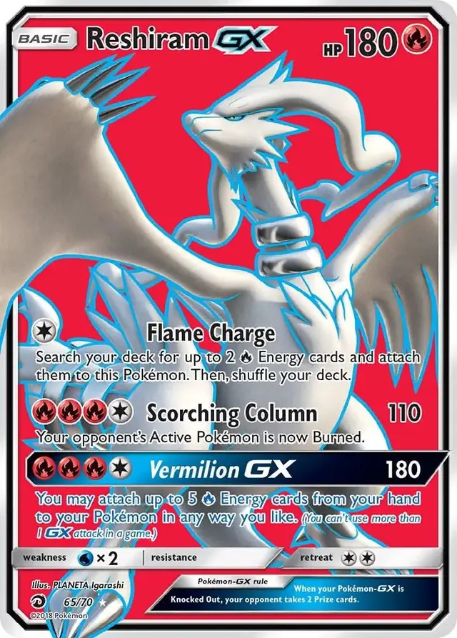 Reshiram GX - Pokemon Dragon Majesty #65
