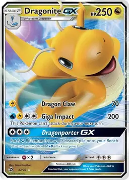 Dragonite GX 37 - Pokemon Dragon Majesty