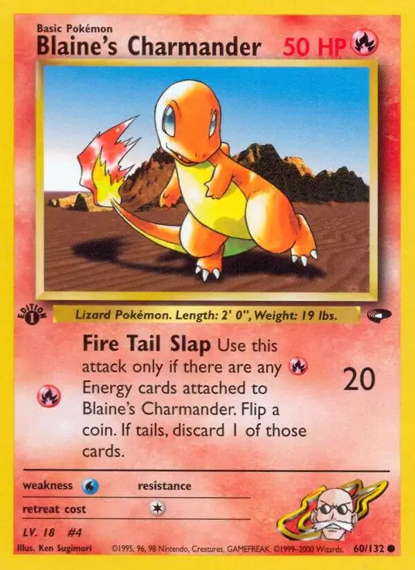 Blaine's Charmander [1st Edition] - Pokemon Gym Challenge #60