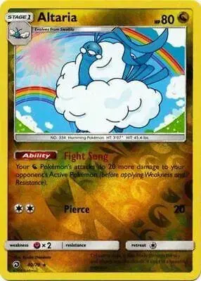 Altaria [Reverse Holo] - Pokemon Dragon Majesty #40