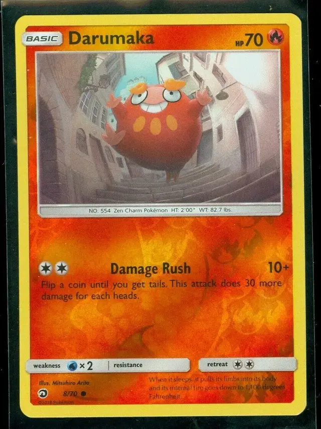 Darumaka [Reverse Holo] - Pokemon Dragon Majesty #8