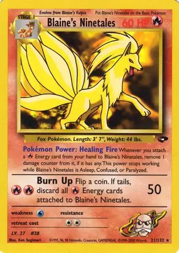Blaine's Ninetales - Pokemon Gym Challenge #21