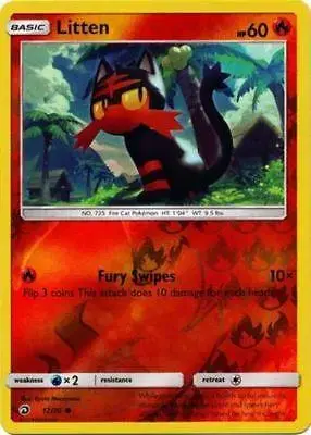 Litten [Reverse Holo] - Pokemon Dragon Majesty #12