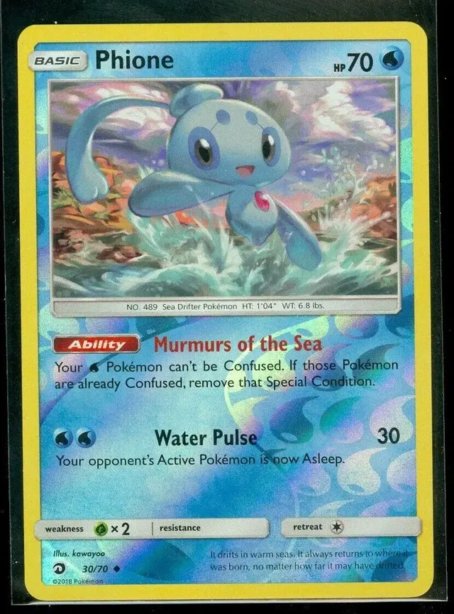 Phione [Reverse Holo] - Pokemon Dragon Majesty #30