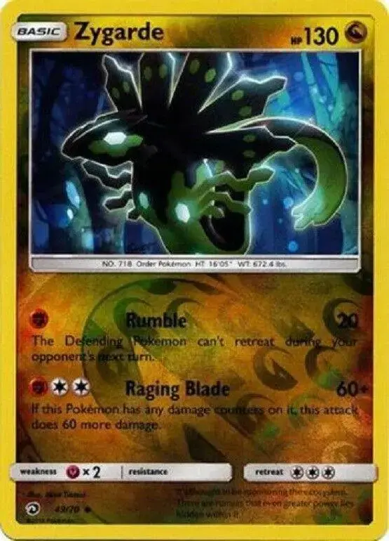 Zygarde [Reverse Holo] - Pokemon Dragon Majesty #49
