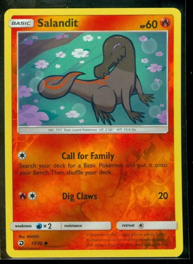 Salandit [Reverse Holo] - Pokemon Dragon Majesty #13