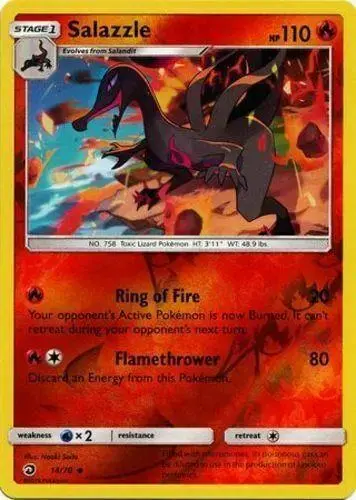 Salazzle [Reverse Holo] - Pokemon Dragon Majesty #14