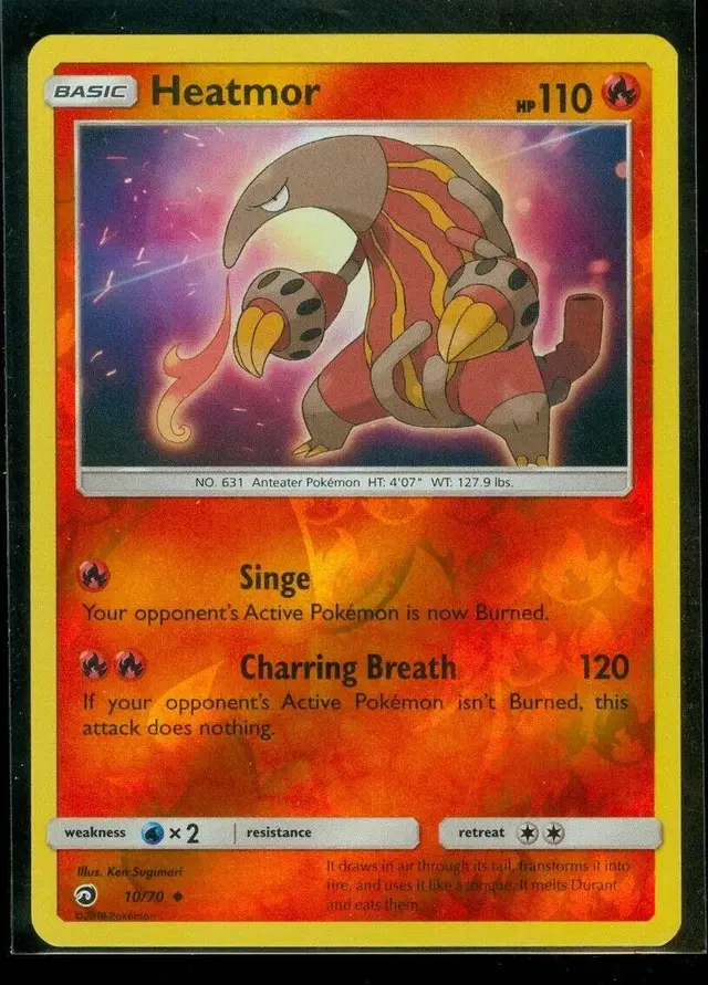 Heatmor [Reverse Holo] - Pokemon Dragon Majesty #10