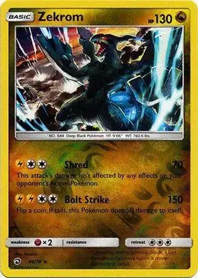 Zekrom [Reverse Holo] - Pokemon Dragon Majesty #46