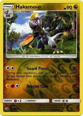 Hakamo-o [Reverse Holo] - Pokemon Dragon Majesty #53