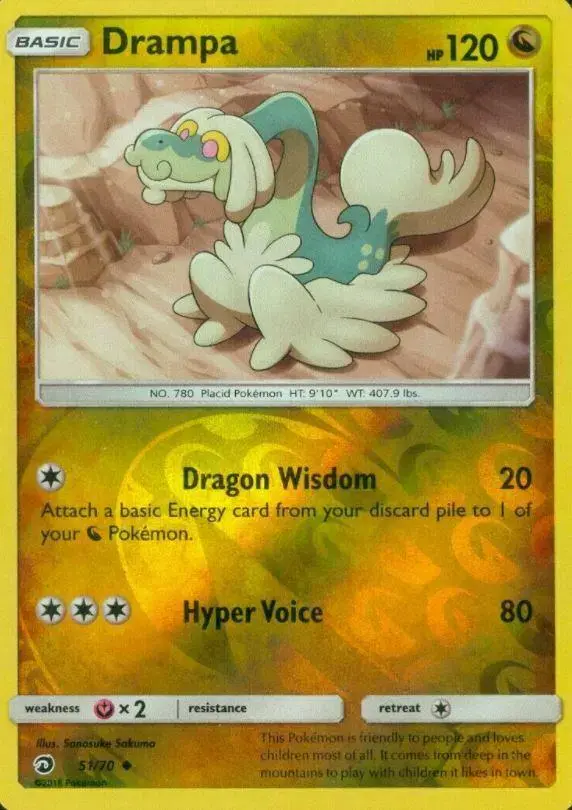 Drampa [Reverse Holo] - Pokemon Dragon Majesty #51