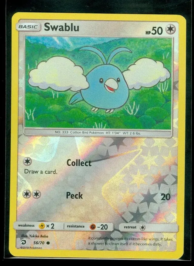 Swablu [Reverse Holo] - Pokemon Dragon Majesty #56