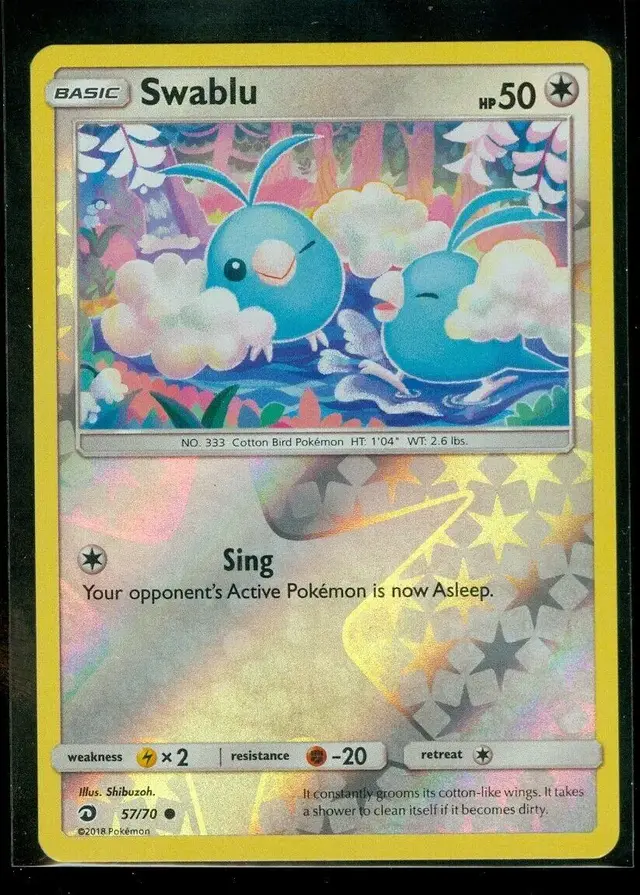 Swablu [Reverse Holo] - Pokemon Dragon Majesty #57