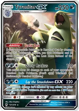 Tyranitar GX 121 - Pokemon Lost Thunder