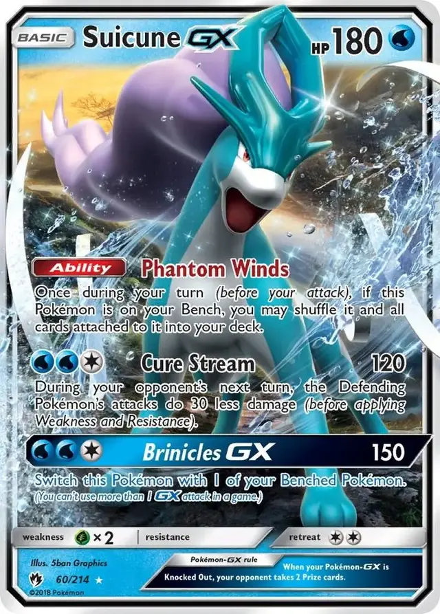 Suicune GX - Pokemon Lost Thunder #60
