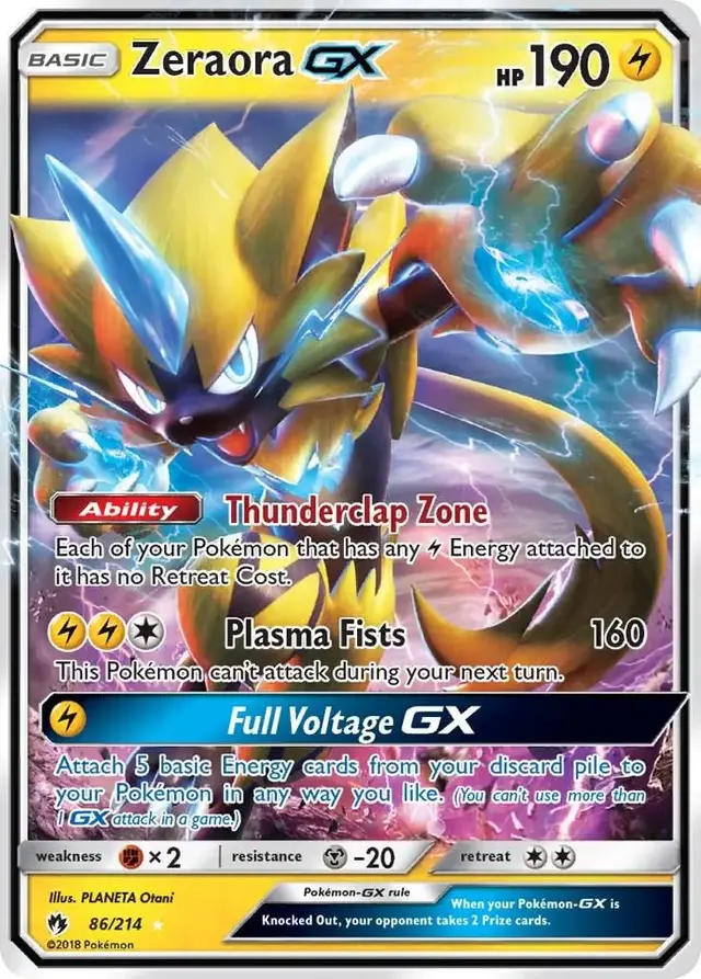 Zeraora GX - Pokemon Lost Thunder #86