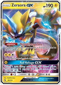 Zeraora GX 86 - Pokemon Lost Thunder