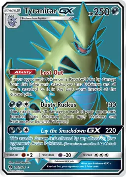 Tyranitar GX 203 - Pokemon Lost Thunder