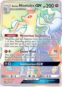 Alolan Ninetales GX 225 - Pokemon Lost Thunder