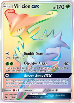Virizion GX 217 - Pokemon Lost Thunder