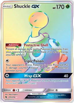 Shuckle GX 215 - Pokemon Lost Thunder
