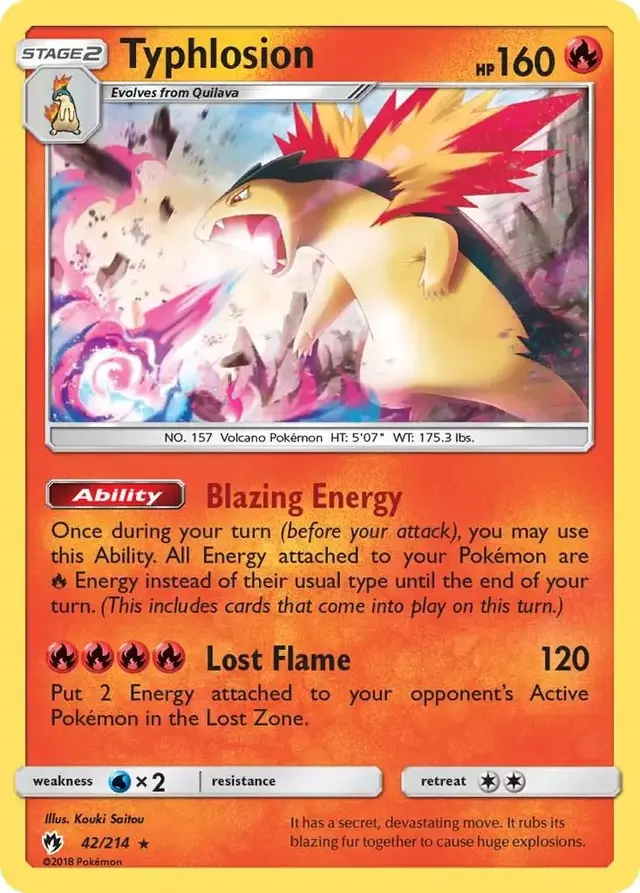 Typhlosion - Pokemon Lost Thunder #42