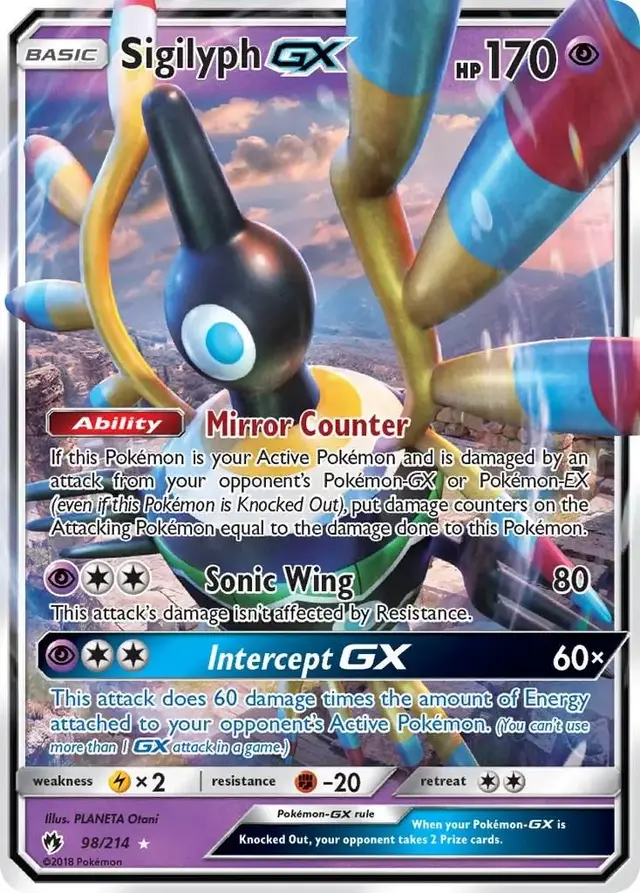 Sigilyph GX - Pokemon Lost Thunder #98