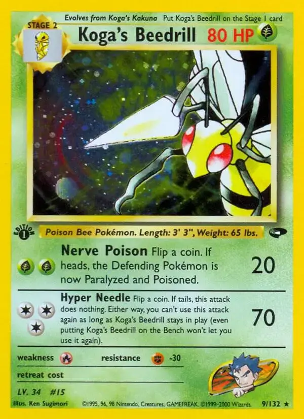 Koga's Beedrill [1st Edition] - Pokemon Gym Challenge #9