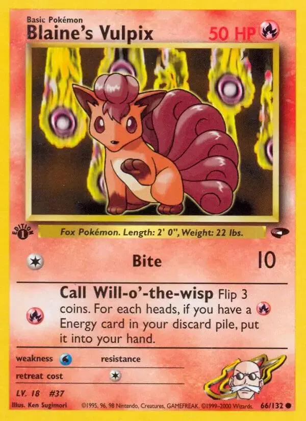 Blaine's Vulpix [1st Edition] - Pokemon Gym Challenge #66