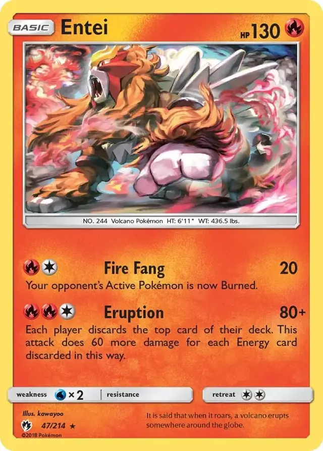 Entei - Pokemon Lost Thunder #47