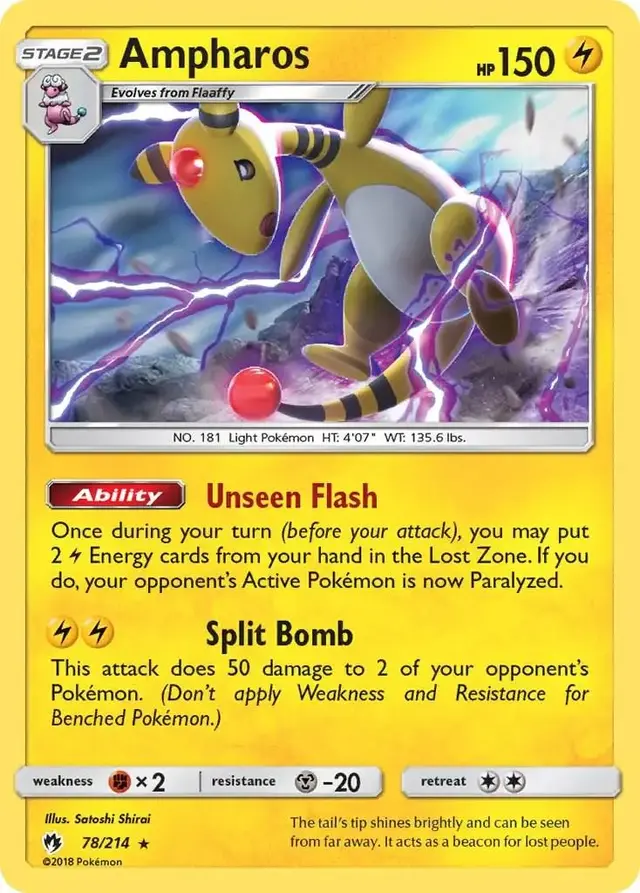 Ampharos - Pokemon Lost Thunder #78