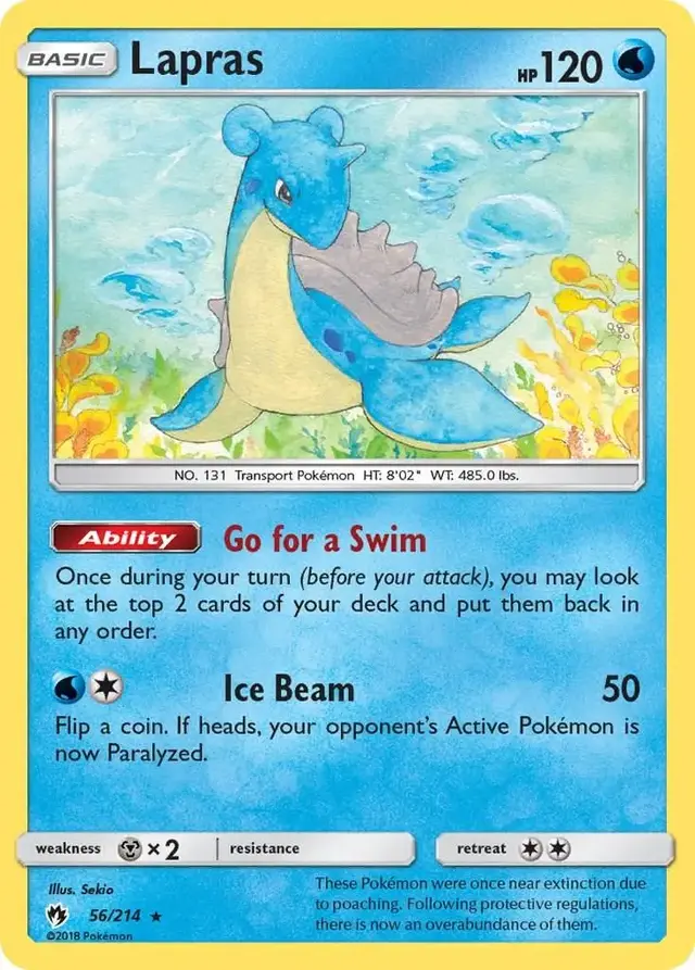 Lapras - Pokemon Lost Thunder #56