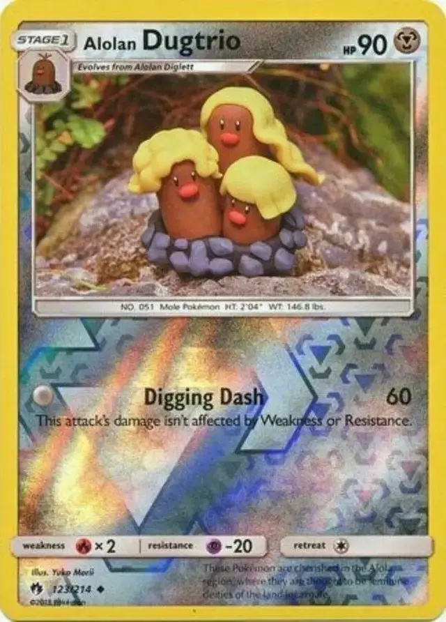 Alolan Dugtrio [Reverse Holo]
