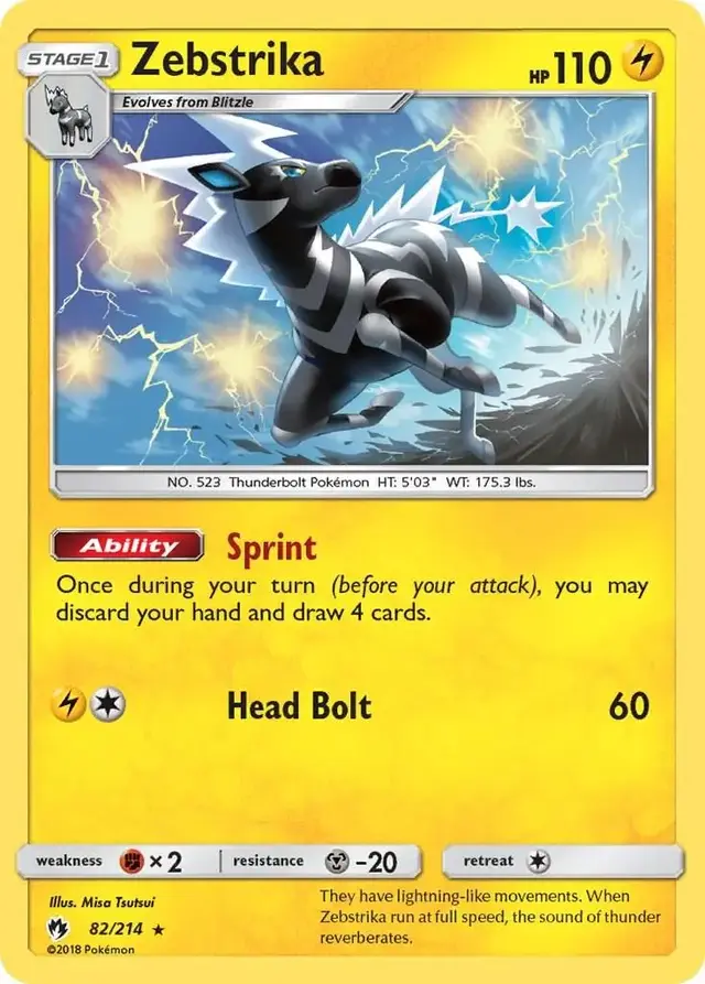 Zebstrika - Pokemon Lost Thunder #82
