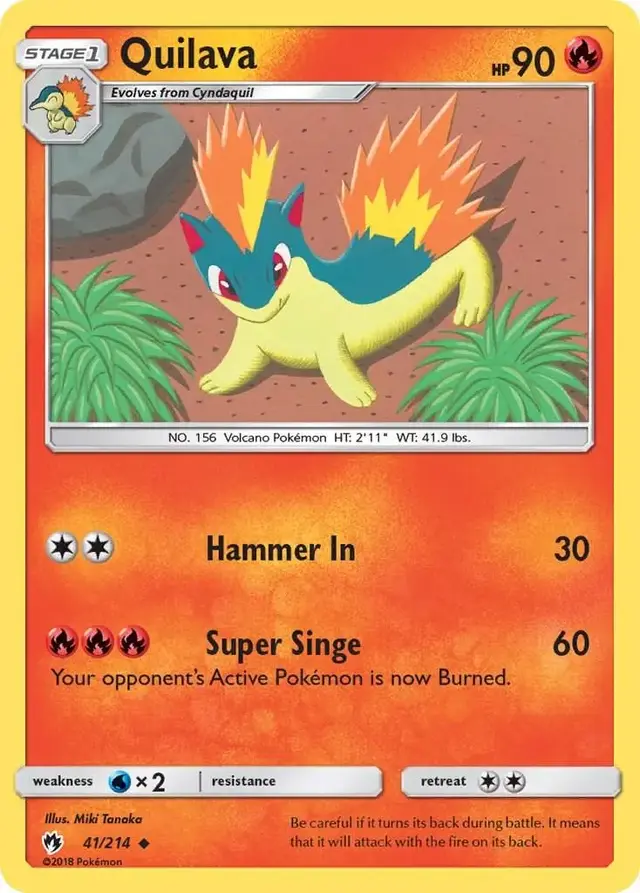 Quilava - Pokemon Lost Thunder #41